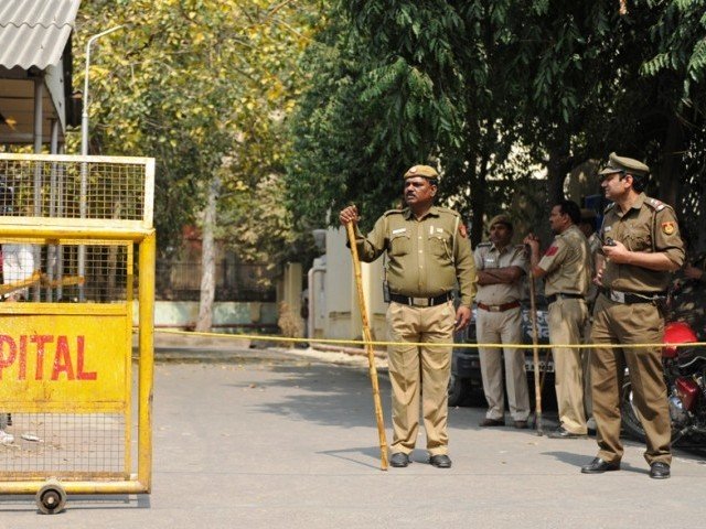 A file photo of Indian police. PHOTO: AFP