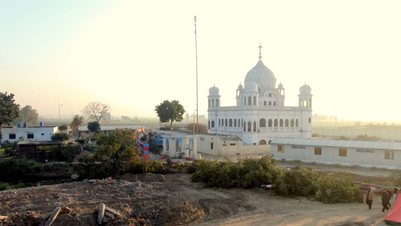 Work in progress at the Kartarpur Corridor. PHOTO: FOREIGN OFFICE