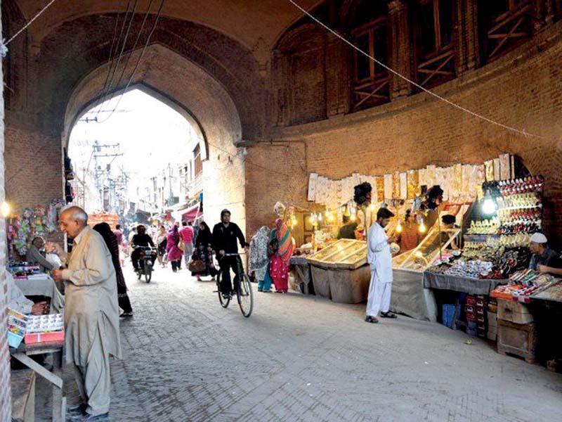 A view of the Delhi Gate in the Walled City, Lahore. PHOTO: EXPRESS