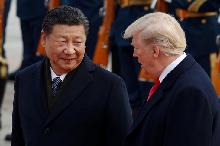 A file photo of Chinese President Xi Jinping with US President Donald Trump. PHOTO: REUTERS