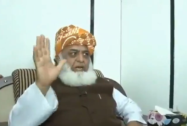 JUI-F chief Maulana Fazlur Rehman. SCREEN GRAB