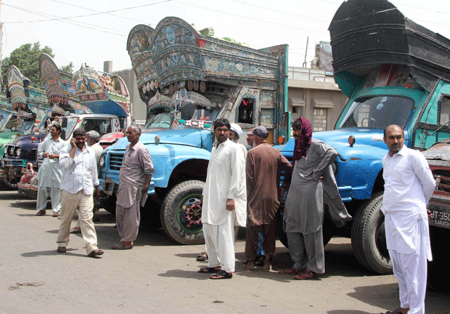 Transport strike in 2017. PHOTO: FILE