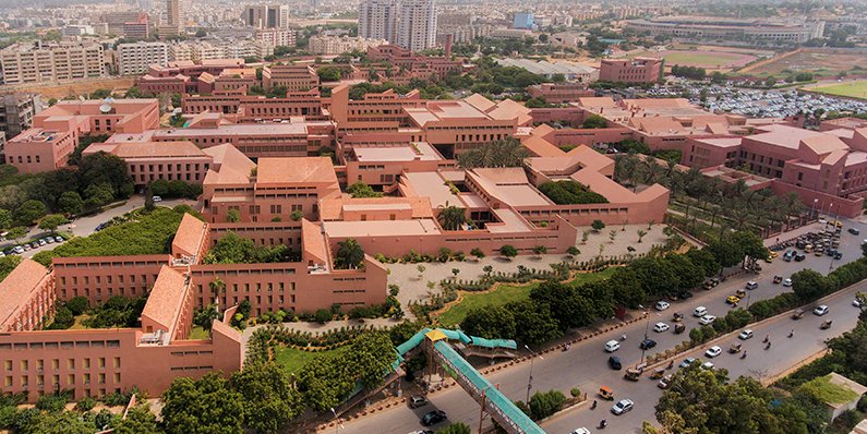 Top view of the Agha Khan University Hospital in Karachi. PHOTO: AKU