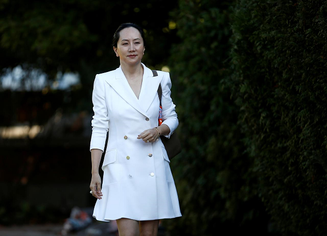 Huawei Technologies Chief Financial Officer Meng Wanzhou leaves her home to appear in British Columbia supreme court for a hearing, in Vancouver, British Columbia, Canada September 30, 2019.
PHOTO: REUTERS