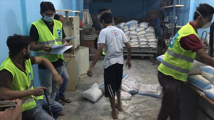 Several charities are distribution rations, providing medical assistance as country remains under lockdown. PHOTO: ANADOLU AGENCY