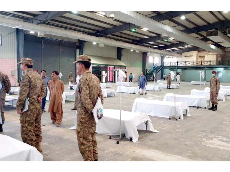 File photo of Field hospital at Karachi Expo