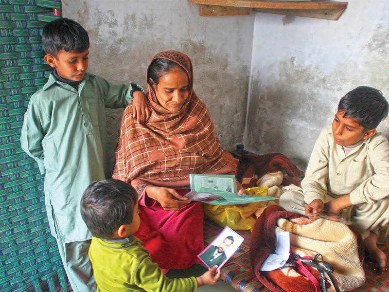 The family of Akmal, one of the victims of the Baldia factory fire, have been struggling to make ends meet since the incident. PHOTO: FILE