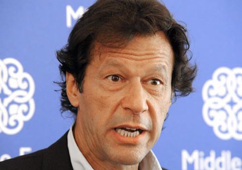 Former Pakistani cricketer and team captain Imran Khan. PHOTO: AFP