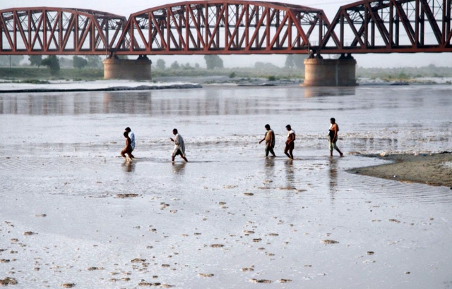 Flooding along the river Sutlej. PHOTO: INP/FILE