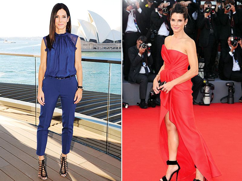 Sandra bullock denim jumpsuit on sale