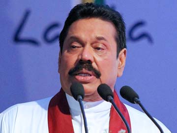 Sri Lankan president Mahinda Rajapaksa speaks at a meeting in Colombo ahead of the Commonwealth summit. PHOTO: AFP