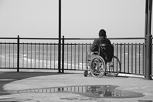 File photo of a person in a wheelchair. PHOTO: FILE