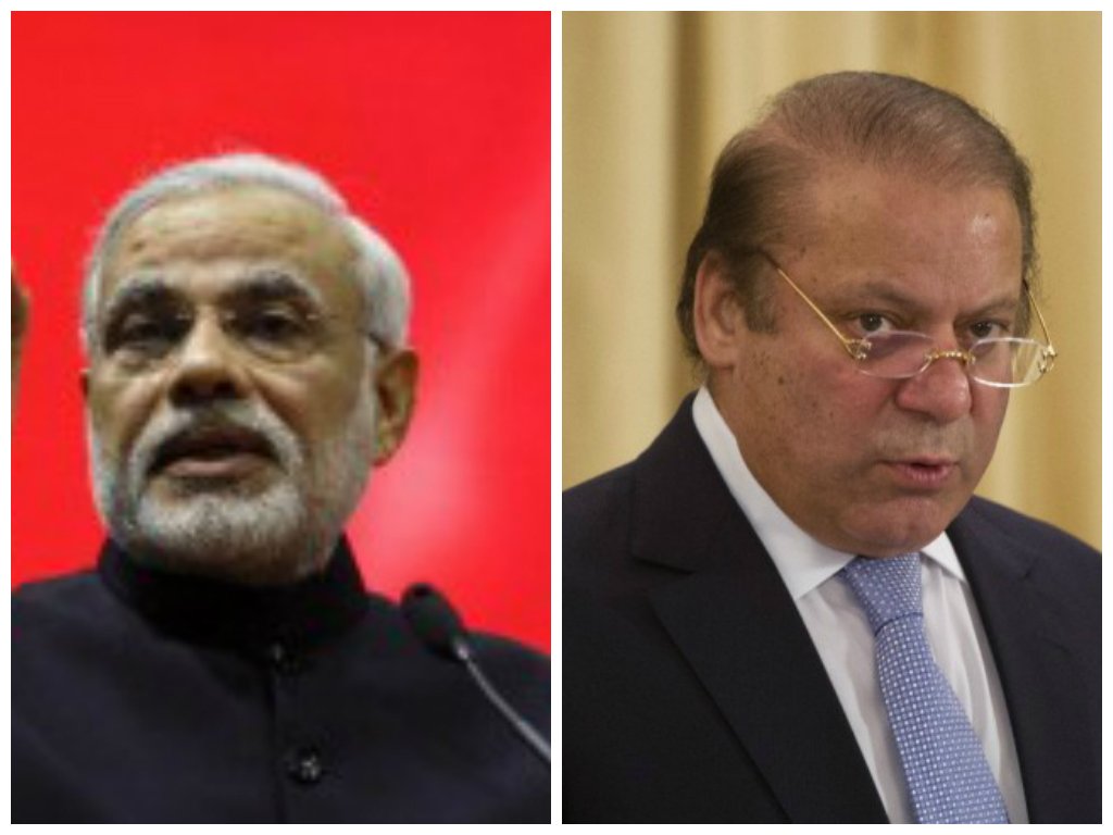 Indian premier Narendra Modi (L) and Prime Minister Nawaz Sharif (R). PHOTOS: REUTERS