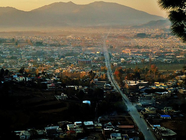 Exotic view of Abbotabad through one of hills which surround this beautiful valley. PHOTO: AMARJAJJA/ WIKIPEDIA