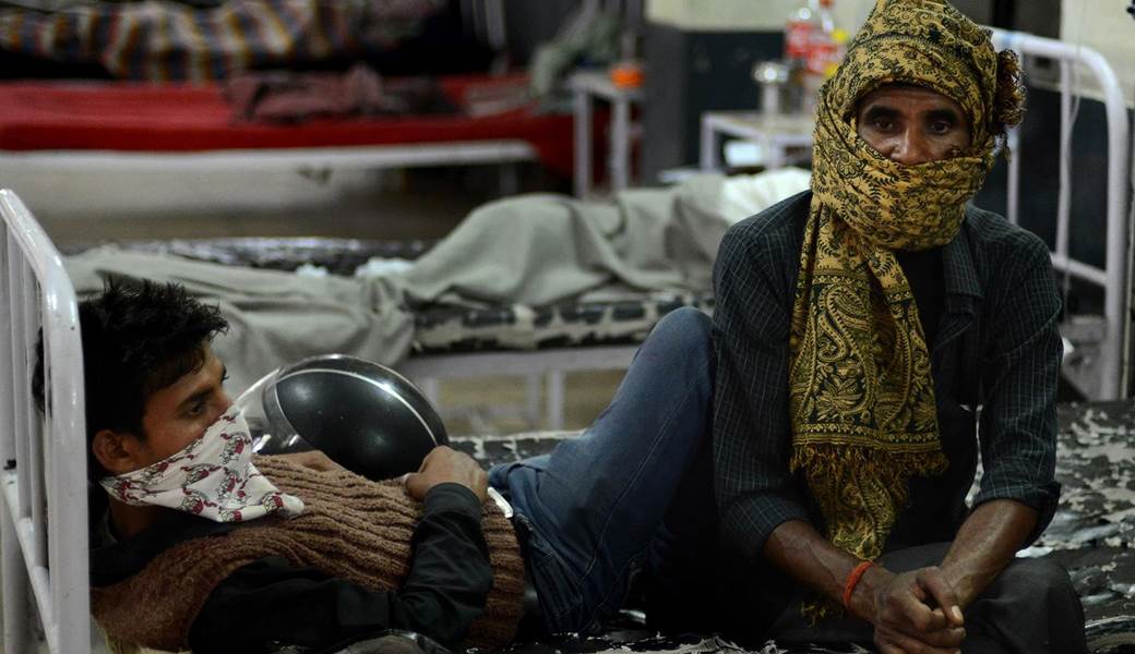 A tuberculosis patient at the Rajan Babu Tuberculosis Hospital in New Delhi. PHOTO: AFP