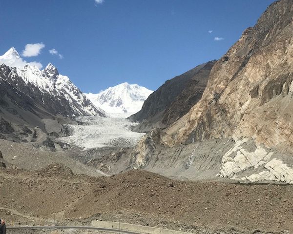 The white Passu Glacier located above the KKH. PHOTO: RINA SAEED KHAN