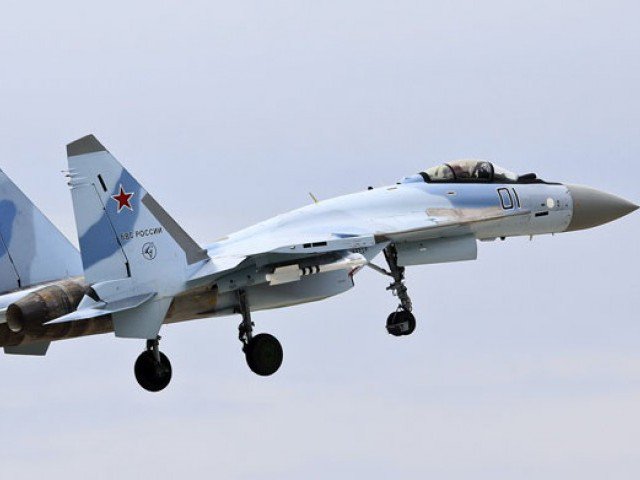 Russian Su-34 planes struck an IS training camp near the village of Maadan Jadid, 70 kilometres east of Raqa city. PHOTO COURTESY: RUSSIANPLANES.NET