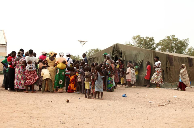 Women and children rescued by Nigerian soldiers from Islamist militants Boko Haram at Sambisa Forest receive treatment at the Federal Medical Centre in Yola on May 5, 2015. PHOTO: AFP